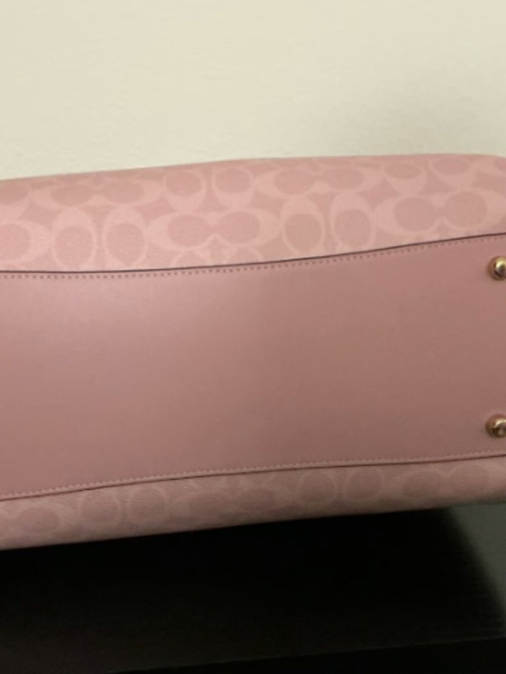 Like New Coach Large Powder Pink Rowan - Picture 8 of 9